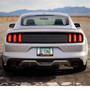 Ford Mustang Speed-Line Dual Logo Black Real Carbon Fiber License Plate Frame