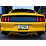 Ford Mustang Speed-Line in Yellow Dual Logo Black Real Carbon Fiber License Plate Frame