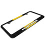 Ford Mustang Yellow Racing Stripe Black Real Carbon Fiber License Plate Frame