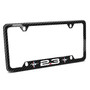 Ford Mustang 2.3L EcoBoost Dual Logo Black Real Carbon Fiber 50 States License Plate Frame
