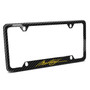 Ford Mustang Script in Yellow Black Real Carbon Fiber 50 States License Plate Frame
