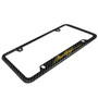 Ford Mustang Script in Yellow Black Real Carbon Fiber 50 States License Plate Frame