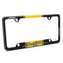 Ford Mustang Script Yellow Racing Stripe Black Real Carbon Fiber 50 States License Plate Frame