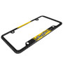 Ford Mustang Script Yellow Racing Stripe Black Real Carbon Fiber 50 States License Plate Frame