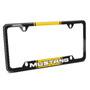Ford Mustang Yellow Racing Stripe Black Real Carbon Fiber 50 States License Plate Frame