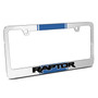 Ford F-150 Raptor Blue Racing Stripe Mirror Chrome Metal License Plate Frame