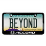 Honda Accord Black Metal License Plate Frame