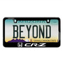 Honda CR-Z Black Metal License Plate Frame