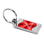 Honda Civic Red Spun Brushed Metal Key Chain