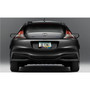 Honda CR-Z Blue Carbon Fiber Texture Stripe Black Metal License Plate Frame