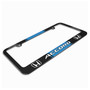 Honda Accord Blue Racing Stripe Black Metal License Plate Frame