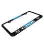 Honda Civic Blue Racing Stripe Black Real Carbon Fiber License Plate Frame