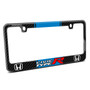 Honda Civic Type R Blue Racing Stripe Black Real Carbon Fiber License Plate Frame