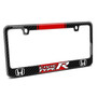 Honda Civic Type R Red Racing Stripe Black Real Carbon Fiber License Plate Frame