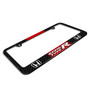 Honda Civic Type R Red Racing Stripe Black Real Carbon Fiber License Plate Frame
