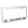 Honda Accord Dual Logo Mirror Chrome Metal License Plate Frame