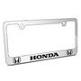 Honda Logo Dual Logo Mirror Chrome Metal License Plate Frame