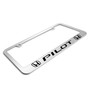 Honda Pilot Dual Logo Mirror Chrome Metal License Plate Frame