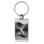 Ford Mustang Shelby Cobra Gray Spun Brushed Metal Key Chain