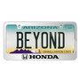 Honda Logo Mirror Chrome Metal License Plate Frame