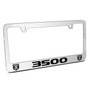 RAM 3500 Dual Logos Mirror Chrome Metal License Plate Frame