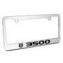 RAM 3500 Logo Mirror Chrome Metal License Plate Frame