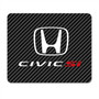 Honda Civic Si Black Carbon Fiber Texture Graphic PC Mouse Pad