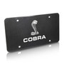 Ford Mustang Cobra UV Graphic Real Black Carbon Fiber License Plate