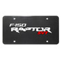 Ford F-150 Raptor SVT UV Graphic Real Black Carbon Fiber License Plate