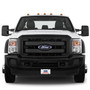 Ford Power Stroke Diesel White Carbon Fiber Texture Graphic UV Metal License Plate