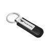 Ford Mustang Silver Metal Black PU Leather Strap Key Chain
