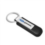 Ford F-250 Silver Metal Black PU Leather Strap Key Chain