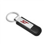 Ford Focus ST Silver Metal Black PU Leather Strap Key Chain
