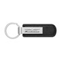 Ford Thunderbird Silver Metal Black PU Leather Strap Key Chain