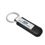Ford Expedition Silver Metal Black PU Leather Strap Key Chain Keychain