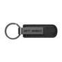 Ford Mustang GT350R Gunmetal Black Metal Plate PU Leather Strap Key Chain