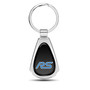Ford Focus RS Black Dome Chrome Metal Teardrop Key Chain