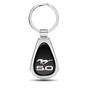Ford Mustang GT 5.0 Black Dome Chrome Metal Teardrop Key Chain