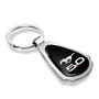Ford Mustang GT 5.0 Black Dome Chrome Metal Teardrop Key Chain