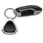 Ford Platinum Black Dome Chrome Metal Teardrop Key Chain