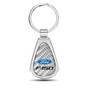 Ford F-150 Real Silver Dome Carbon Fiber Chrome Metal Teardrop Key Chain