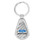 Ford F-150 Raptor 2017 up Real Silver Dome Carbon Fiber Chrome Metal Teardrop Key Chain