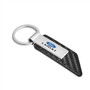 Ford F-150 Lariat Carbon Fiber Texture Black PU Leather Strap Key Chain