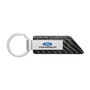 Ford Ranger Carbon Fiber Texture Black PU Leather Strap Key Chain