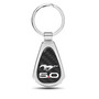 Ford Mustang 5.0 Real Black Carbon Fiber Chrome Metal Teardrop Key Chain