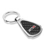 Ford F-150 STX Real Black Carbon Fiber Chrome Metal Teardrop Key Chain