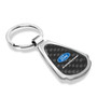 Ford Expedition Real Black Carbon Fiber Chrome Metal Teardrop Key Chain