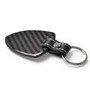 Ford Mustang Tri-Bar Real Black Carbon Fiber Large Shield-Style Key Chain