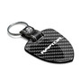 Ford F150 Raptor 2017 to 2018 Real Black Carbon Fiber Large Shield-Style Key Chain