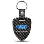 Ford Explorer Real Black Carbon Fiber Large Shield-Style Key Chain